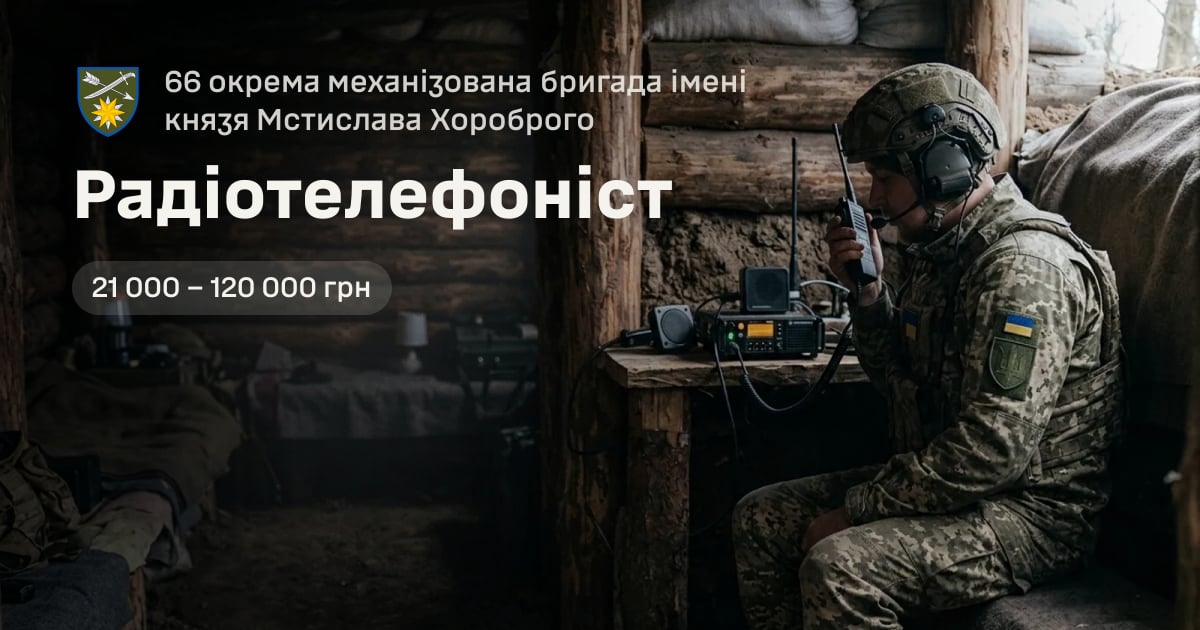 Радіотелефоніст — 66 окрема механізована бригада імені князя Мстислава Хороброго