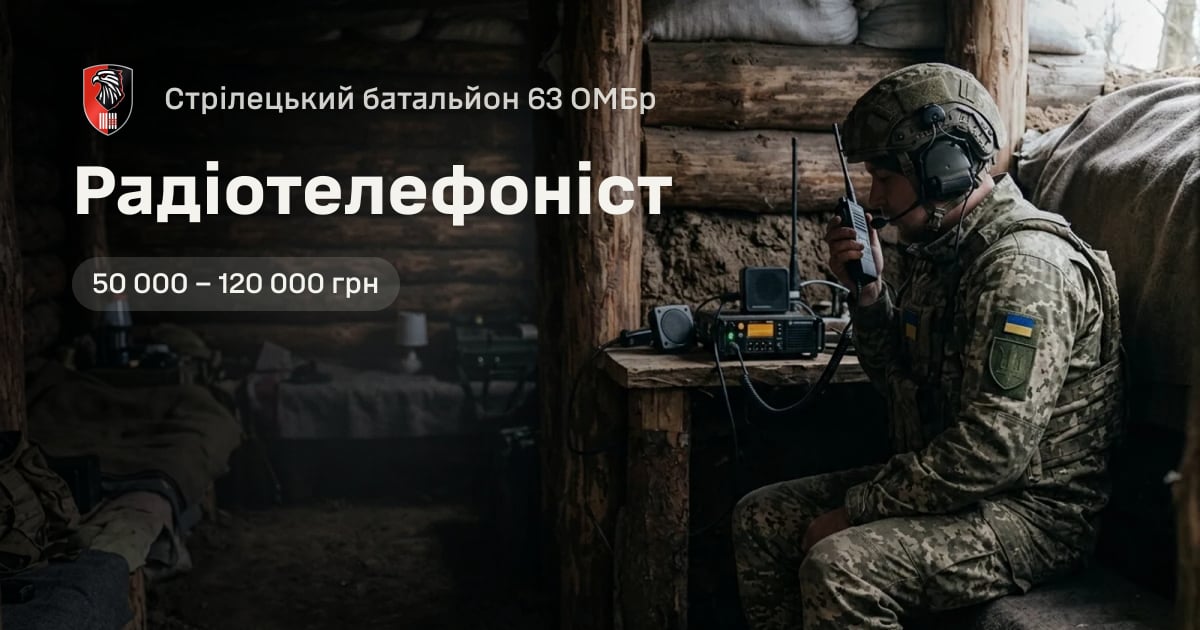 Радіотелефоніст — Стрілецький батальйон 63 ОМБр