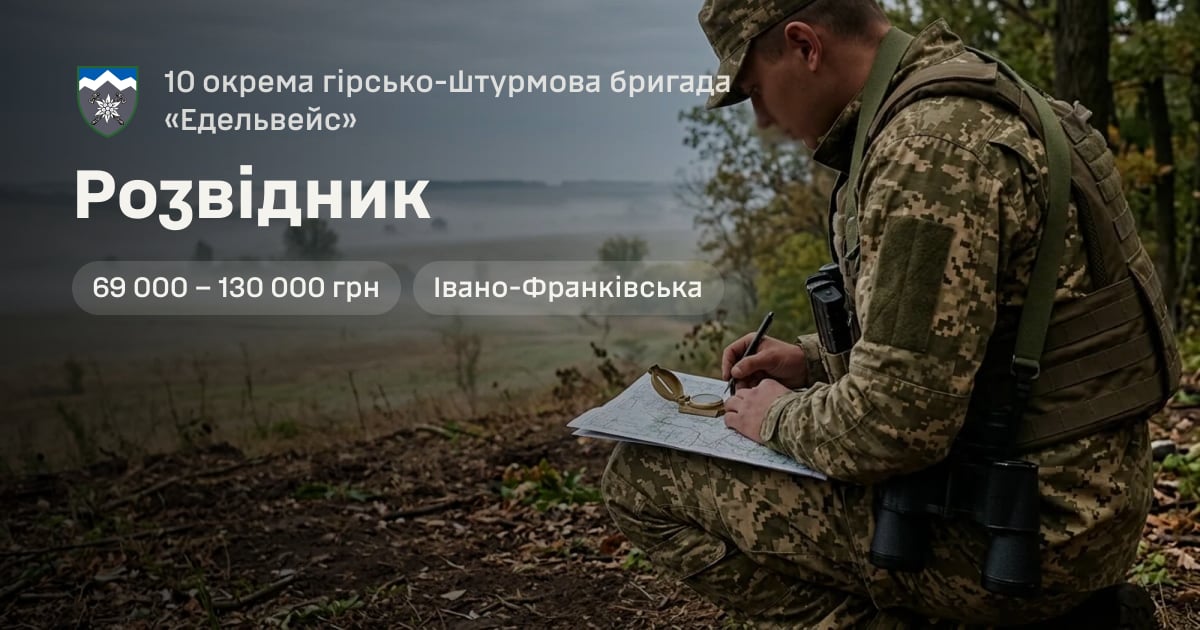 Розвідник — 10 окрема гірсько-штурмова бригада «Едельвейс»