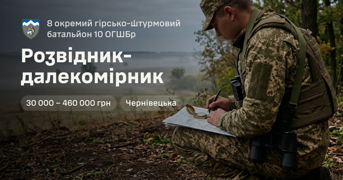Розвідник-далекомірник — 8 окремий гірсько-штурмовий батальйон 10 ОГШБр