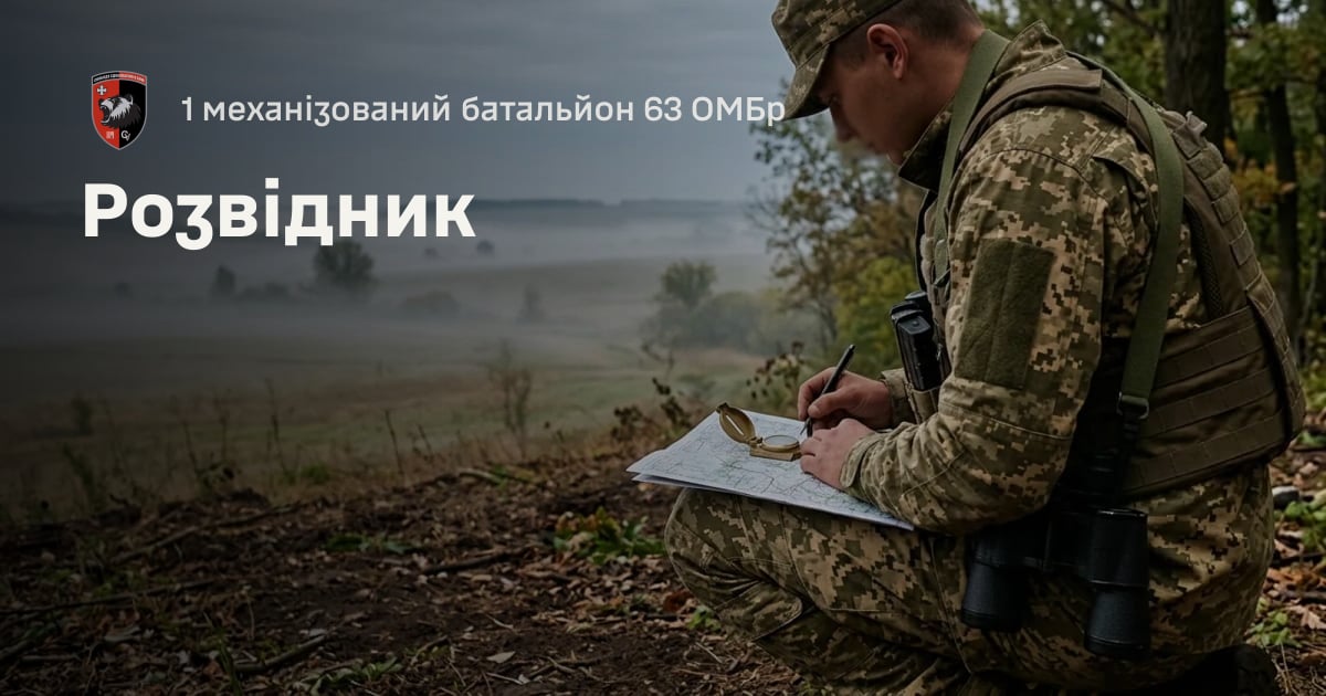 Розвідник — 1 механізований батальйон 63 ОМБр