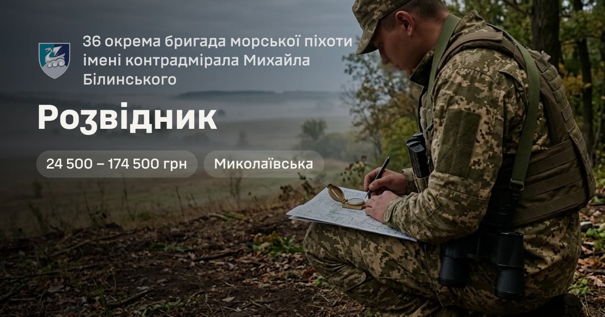 Розвідник — 36 окрема бригада морської піхоти імені контрадмірала Михайла Білинського
