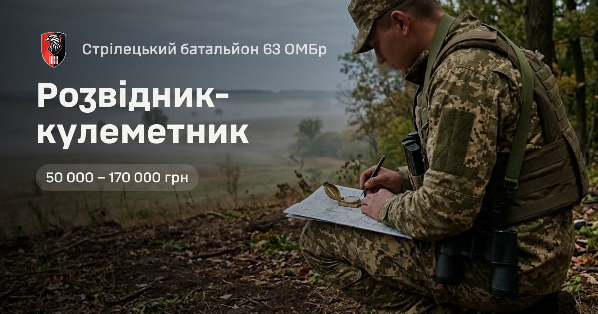 Розвідник-кулеметник — Стрілецький батальйон 63 ОМБр
