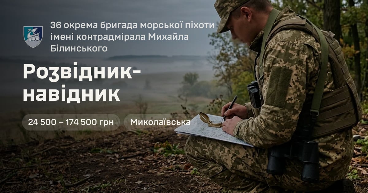 Розвідник-навідник — 36 окрема бригада морської піхоти імені контрадмірала Михайла Білинського