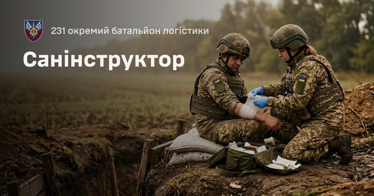 Санінструктор — 231 окремий батальйон логістики
