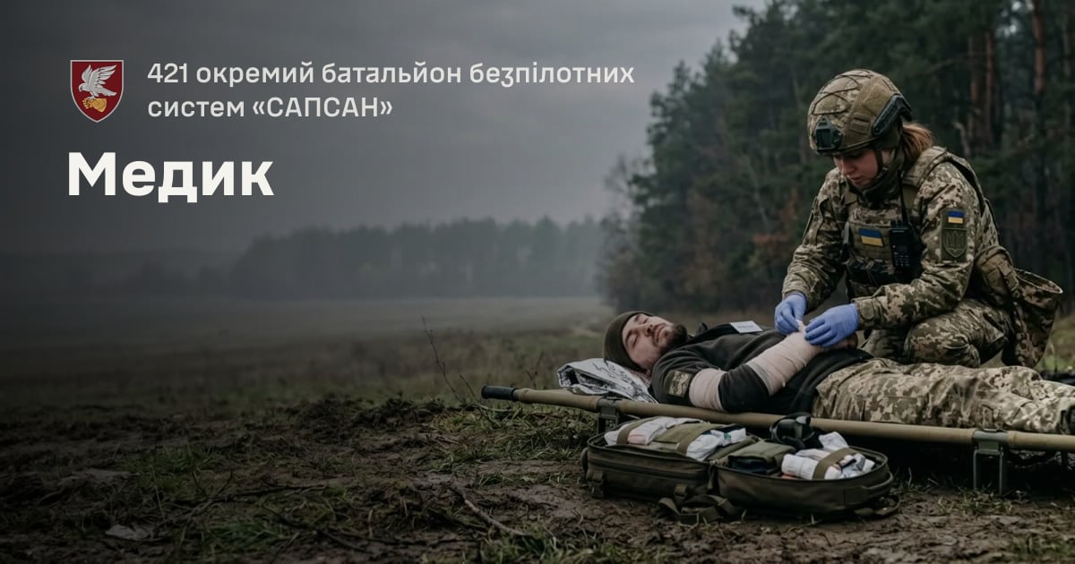 Медик — 421 окремий батальйон безпілотних систем «САПСАН»