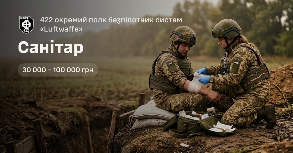Санітар — 422 окремий полк безпілотних систем «Luftwaffe»