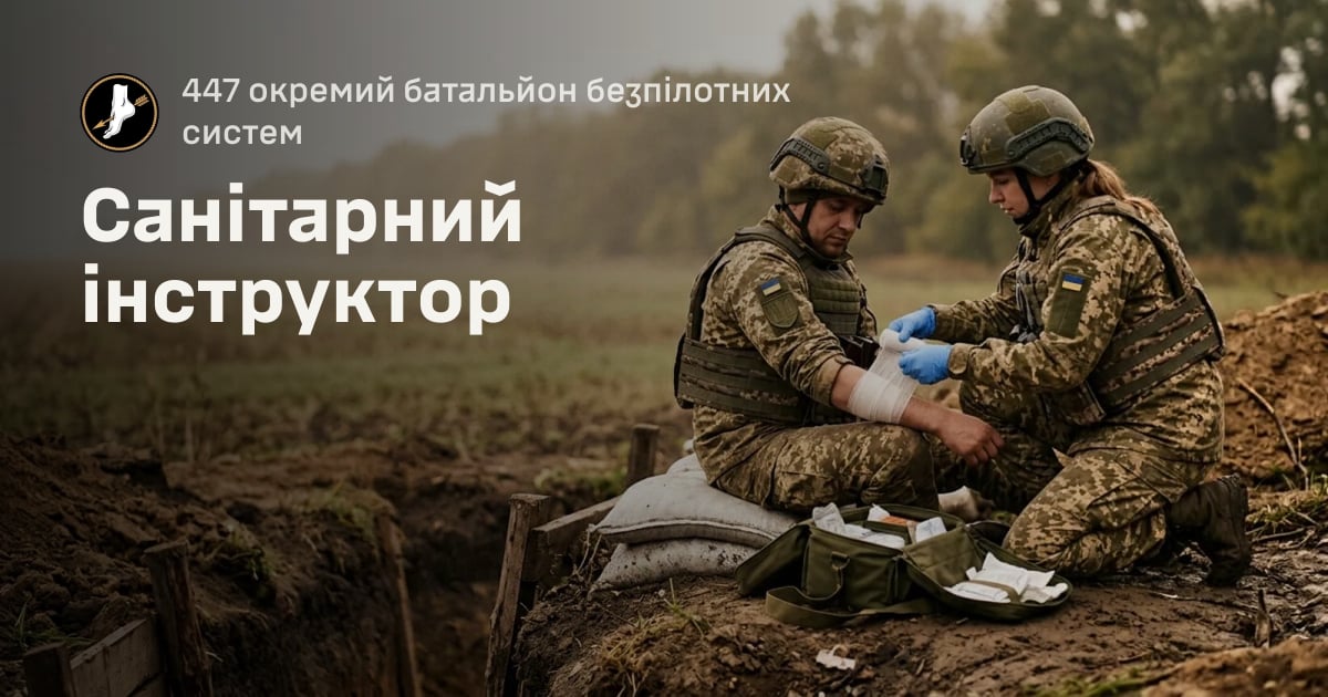 Санітарний інструктор — 447 окремий батальйон безпілотних систем