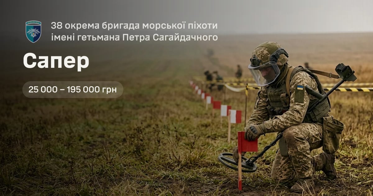 Сапер — 38 окрема бригада морської піхоти імені гетьмана Петра Сагайдачного