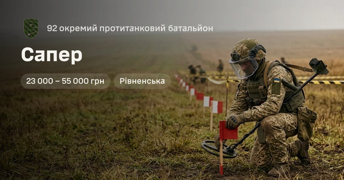 Сапер — 92 окремий протитанковий батальйон