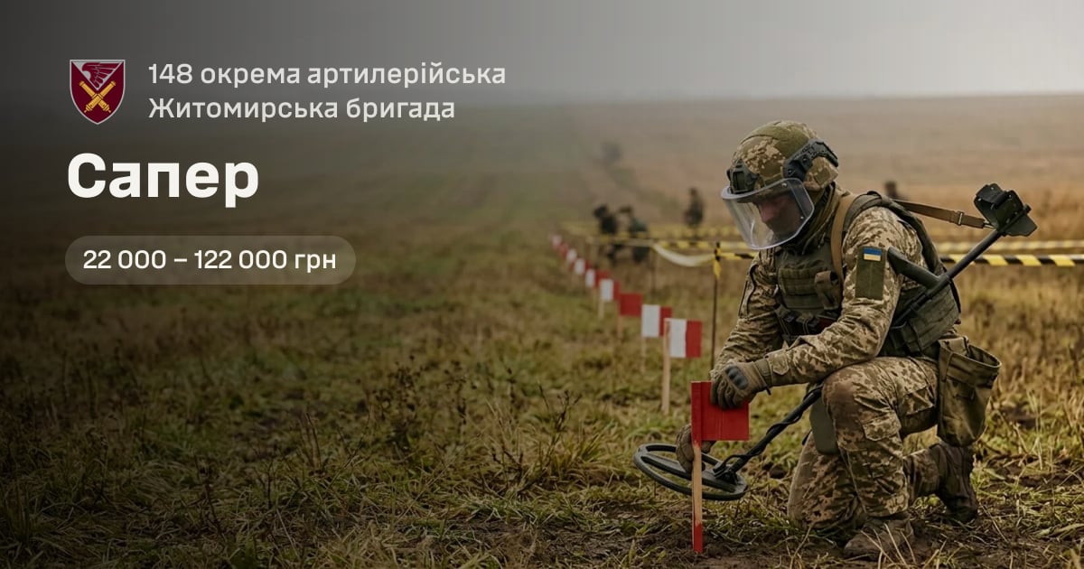 Сапер — 148 окрема артилерійська Житомирська бригада