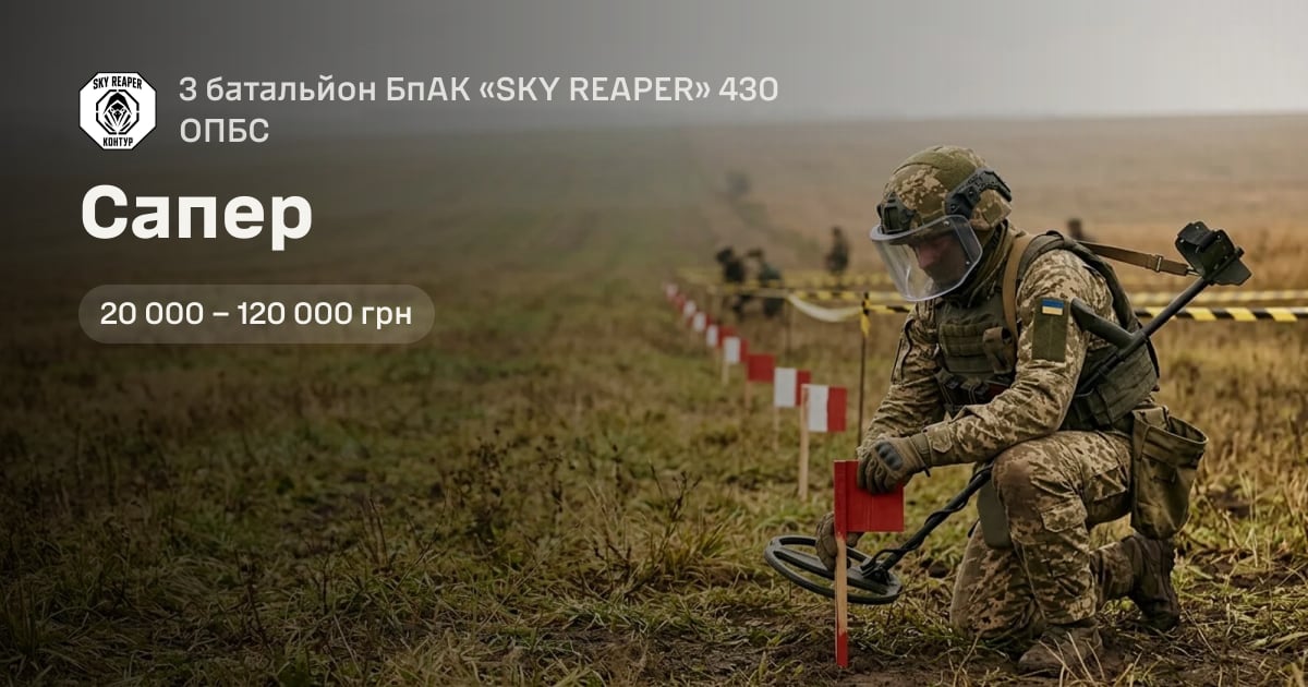 Сапер — 3 батальйон БпАК «SKY REAPER» 430 ОПБС