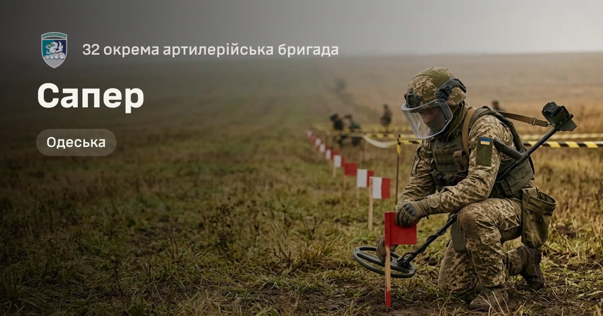 Сапер — 32 окрема артилерійська бригада