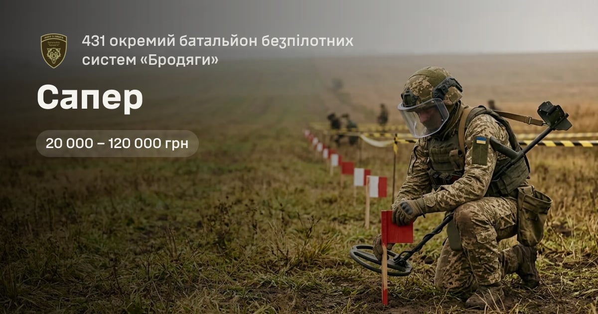 Сапер — 431 окремий батальйон безпілотних систем «Бродяги»