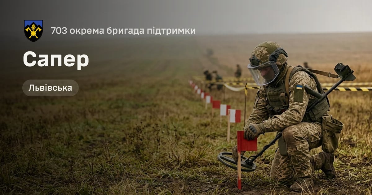 Сапер — 703 окрема бригада підтримки