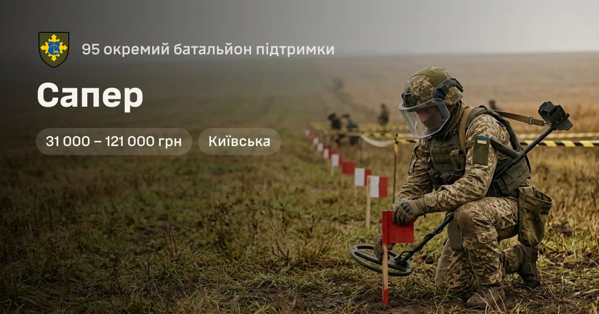 Сапер — 95 окремий батальйон підтримки
