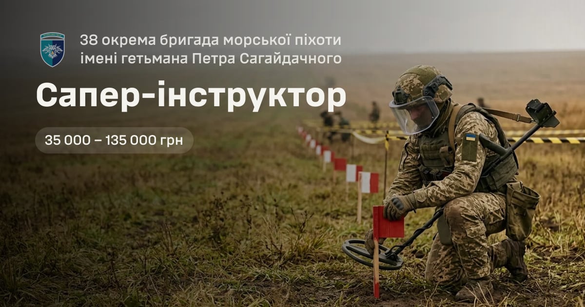 Сапер-інструктор — 38 окрема бригада морської піхоти імені гетьмана Петра Сагайдачного
