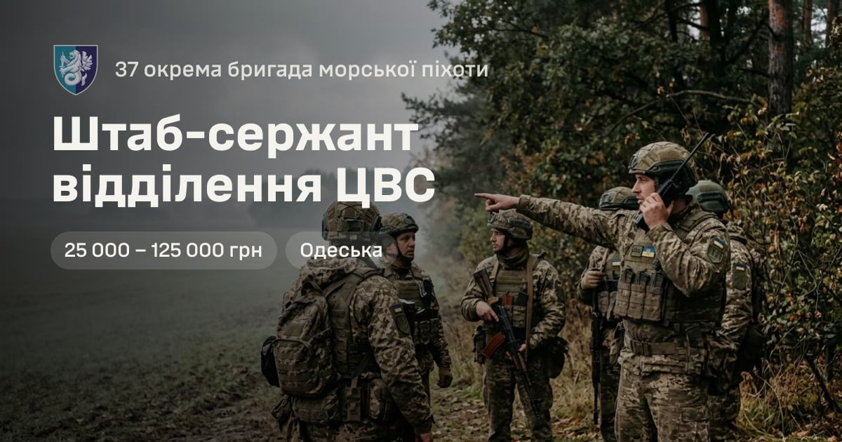 Штаб-сержант відділення ЦВС — 37 окрема бригада морської піхоти