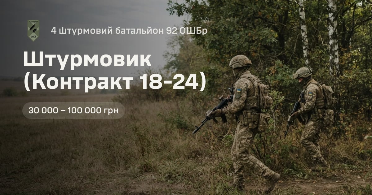 Штурмовик (Контракт 18-24) — 4 штурмовий батальйон 92 ОШБр