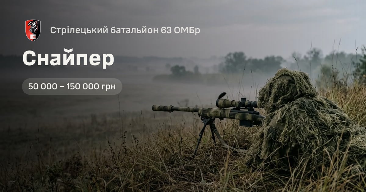 Снайпер — Стрілецький батальйон 63 ОМБр