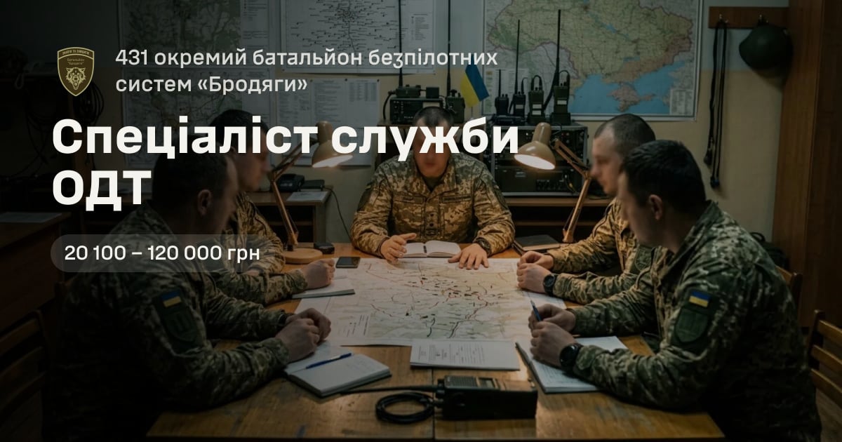 Спеціаліст служби ОДТ — 431 окремий батальйон безпілотних систем «Бродяги»