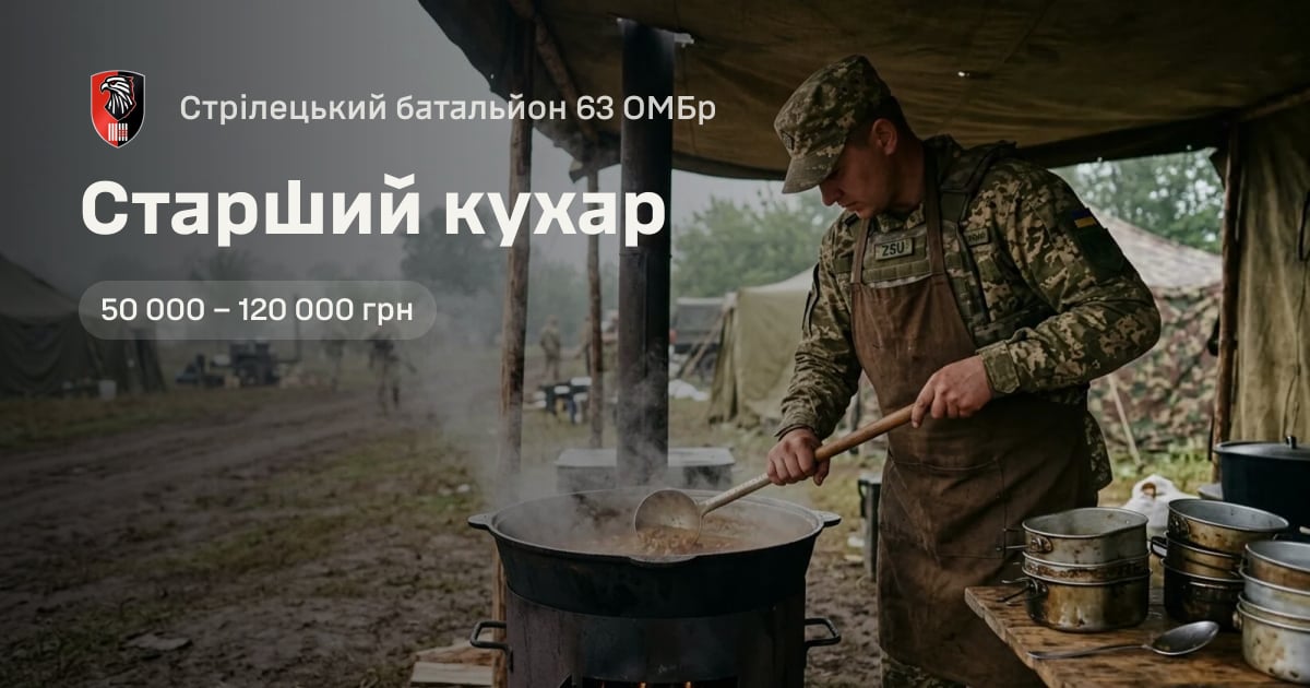 Старший кухар — Стрілецький батальйон 63 ОМБр