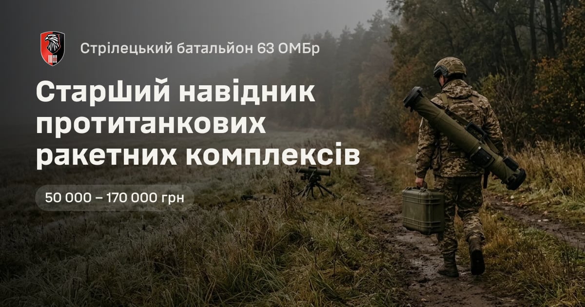 Старший навідник протитанкових ракетних комплексів — Стрілецький батальйон 63 ОМБр