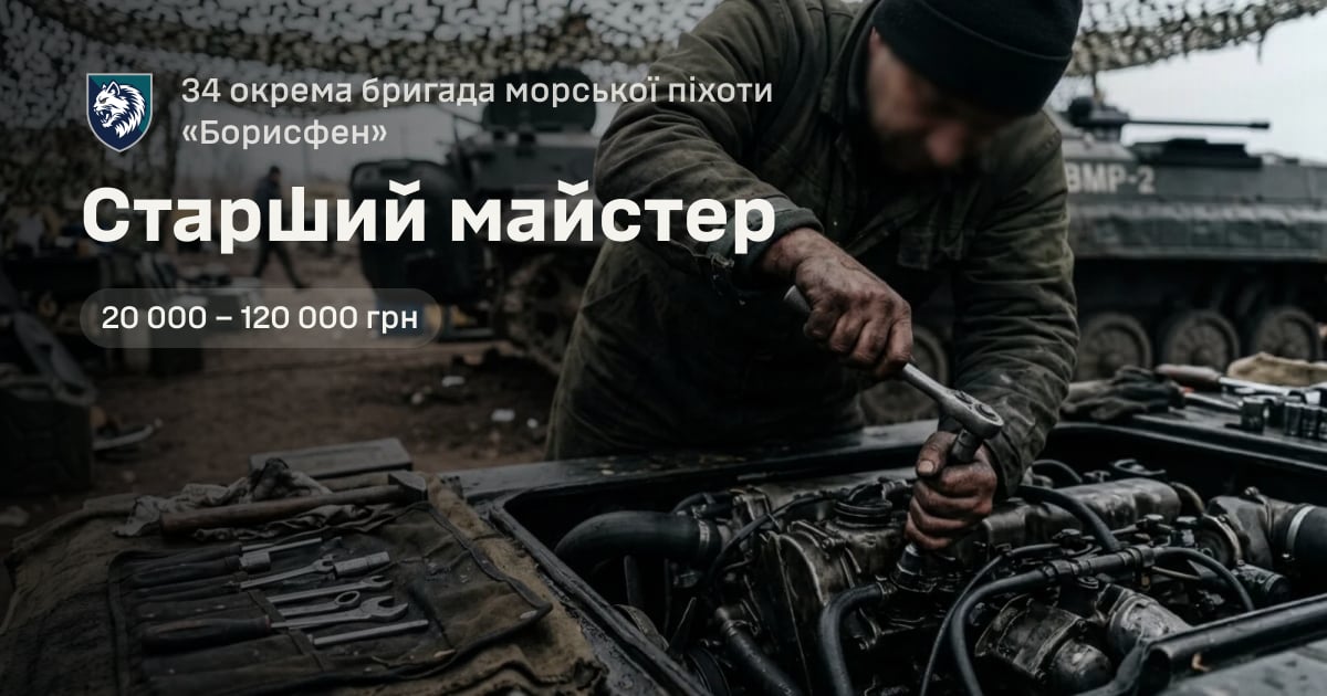 Старший майстер — 34 окрема бригада морської піхоти «Борисфен»