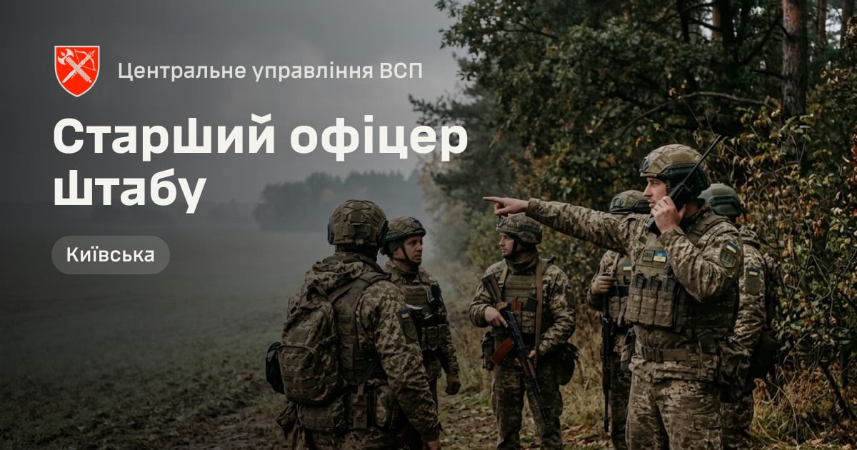Старший офіцер штабу — Центральне управління ВСП