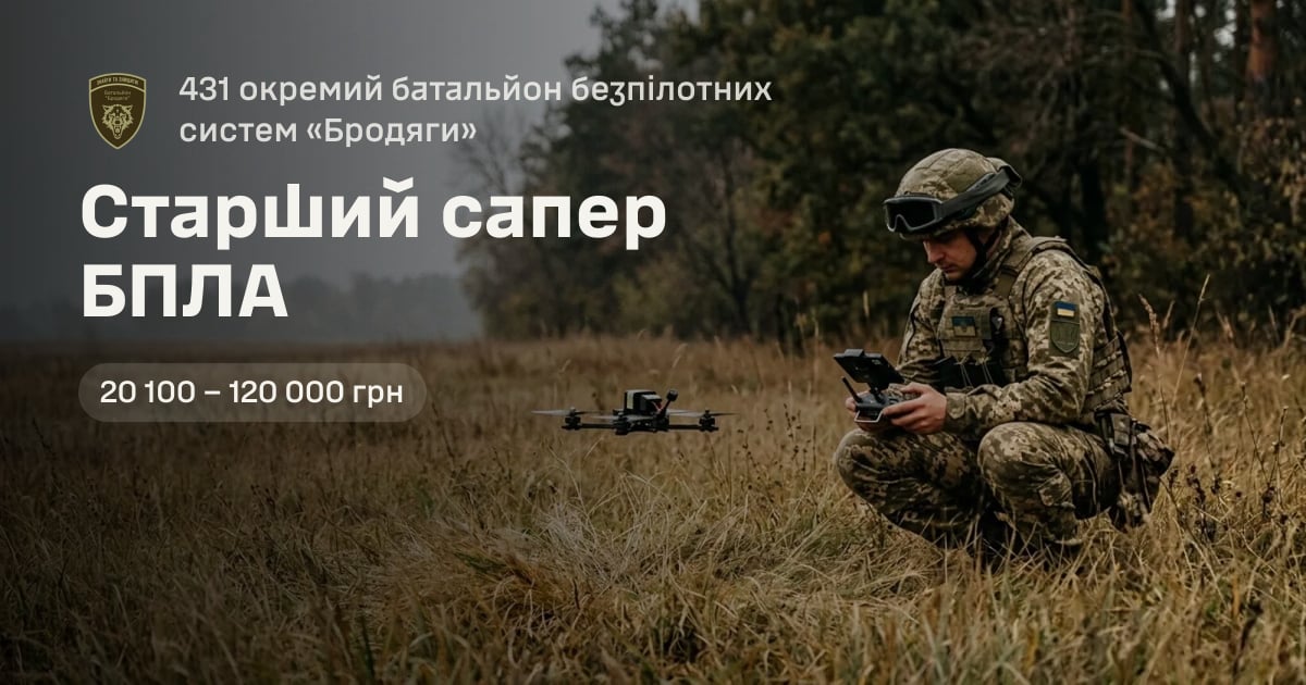 Старший сапер БПЛА — 431 окремий батальйон безпілотних систем «Бродяги»