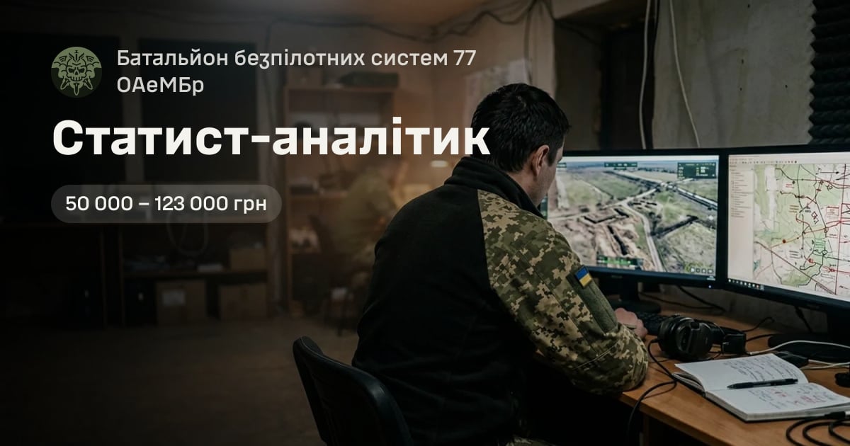 Статист-аналітик — Батальйон безпілотних систем 77 ОАеМБр