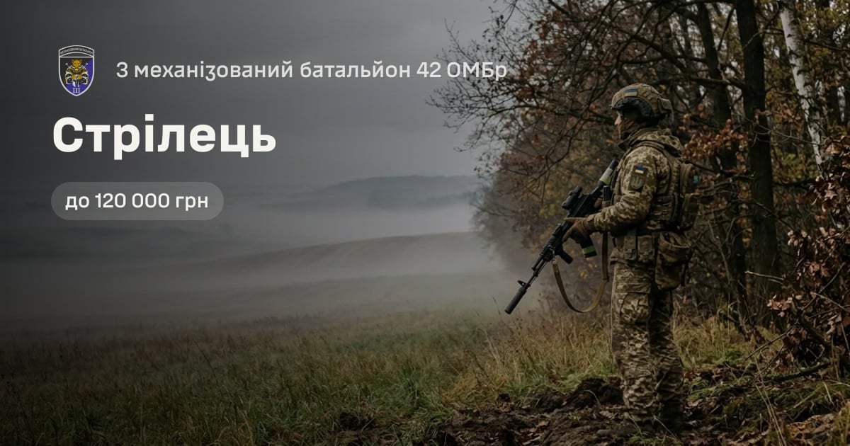 Стрілець — 3 механізований батальйон 42 ОМБр