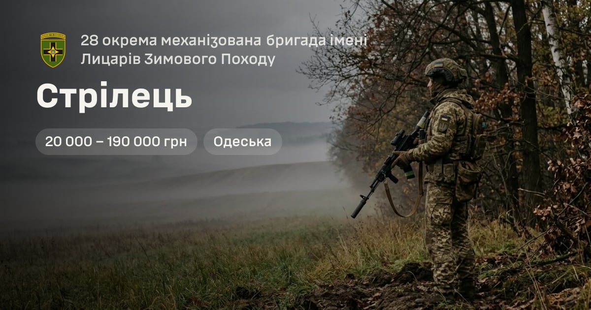 Стрілець — 28 окрема механізована бригада імені Лицарів Зимового Походу