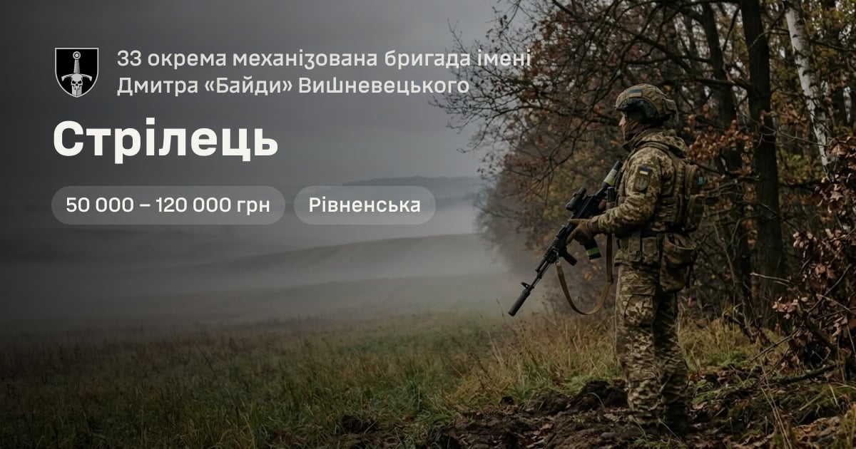 Стрілець — 33 окрема механізована бригада імені Дмитра «Байди» Вишневецького