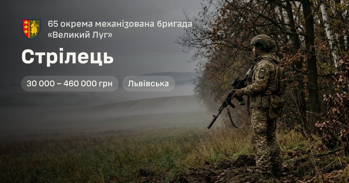 Стрілець — 65 окрема механізована бригада «Великий Луг»