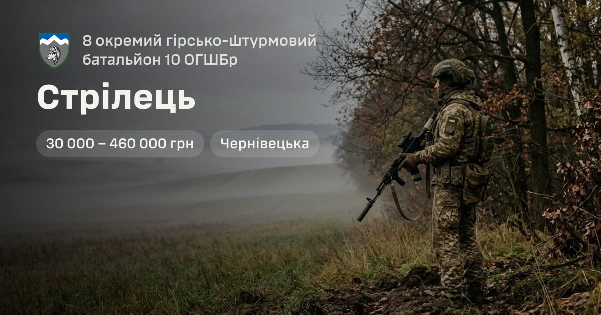 Стрілець — 8 окремий гірсько-штурмовий батальйон 10 ОГШБр