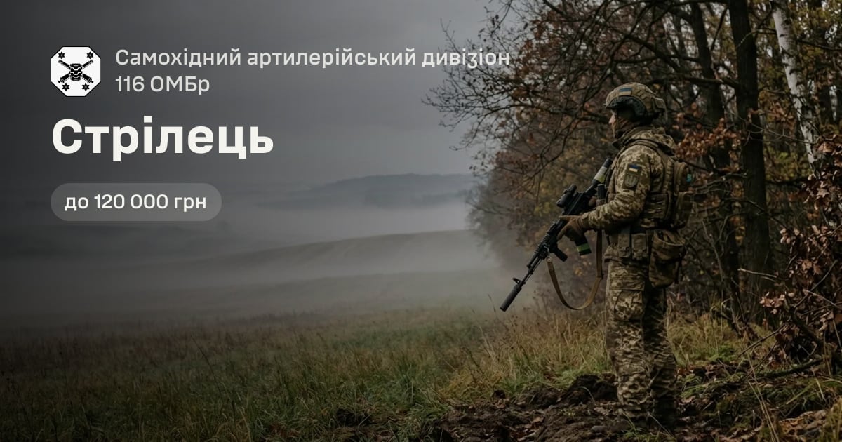 Стрілець — Самохідний артилерійський дивізіон 116 ОМБр