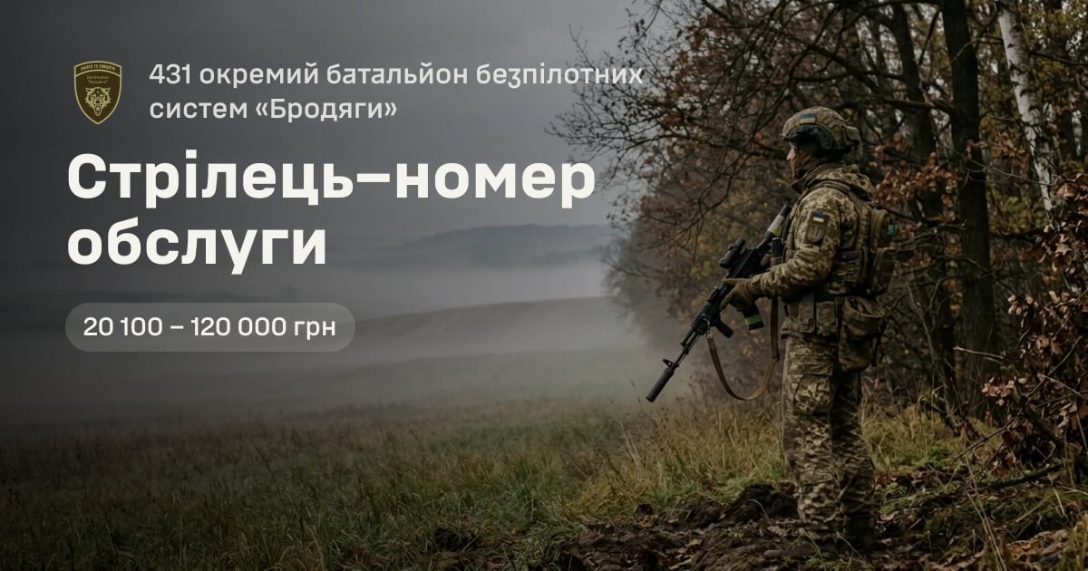 Стрілець–номер обслуги — 431 окремий батальйон безпілотних систем «Бродяги»