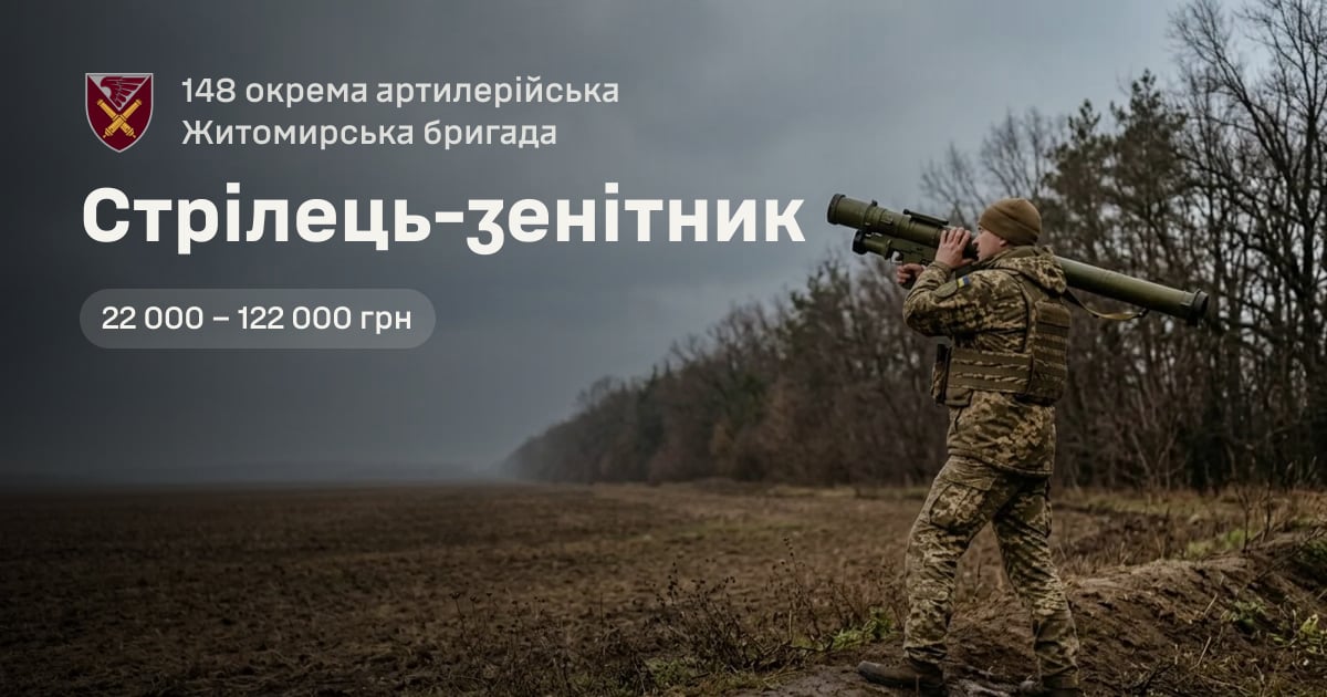 Стрілець-зенітник — 148 окрема артилерійська Житомирська бригада