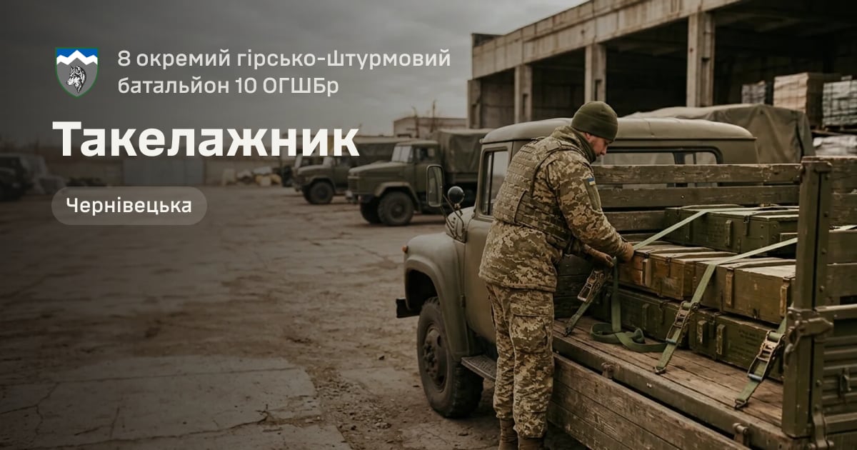 Такелажник — 8 окремий гірсько-штурмовий батальйон 10 ОГШБр