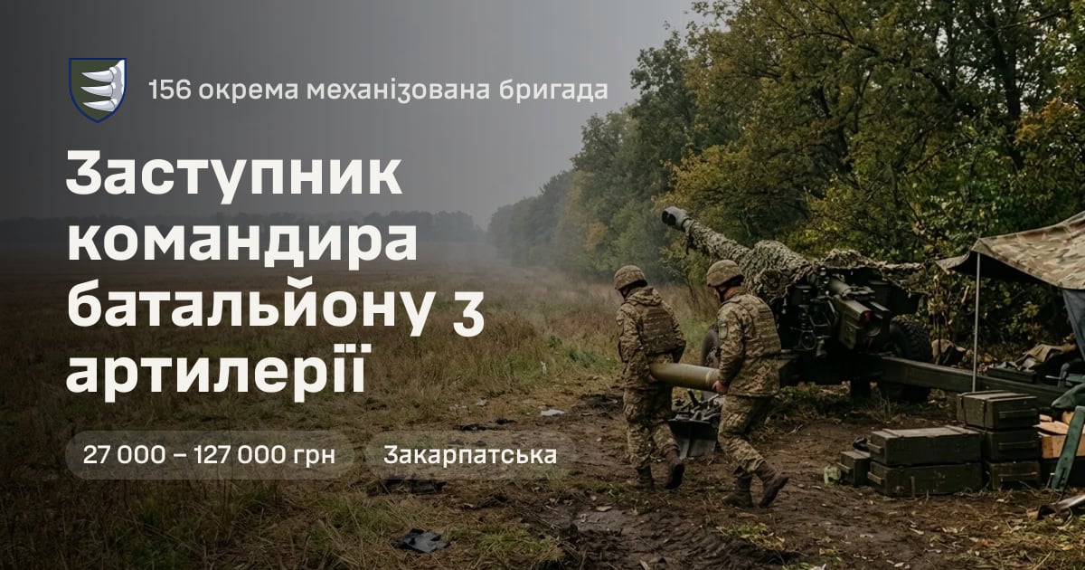 Заступник командира батальйону з артилерії — 156 окрема механізована бригада