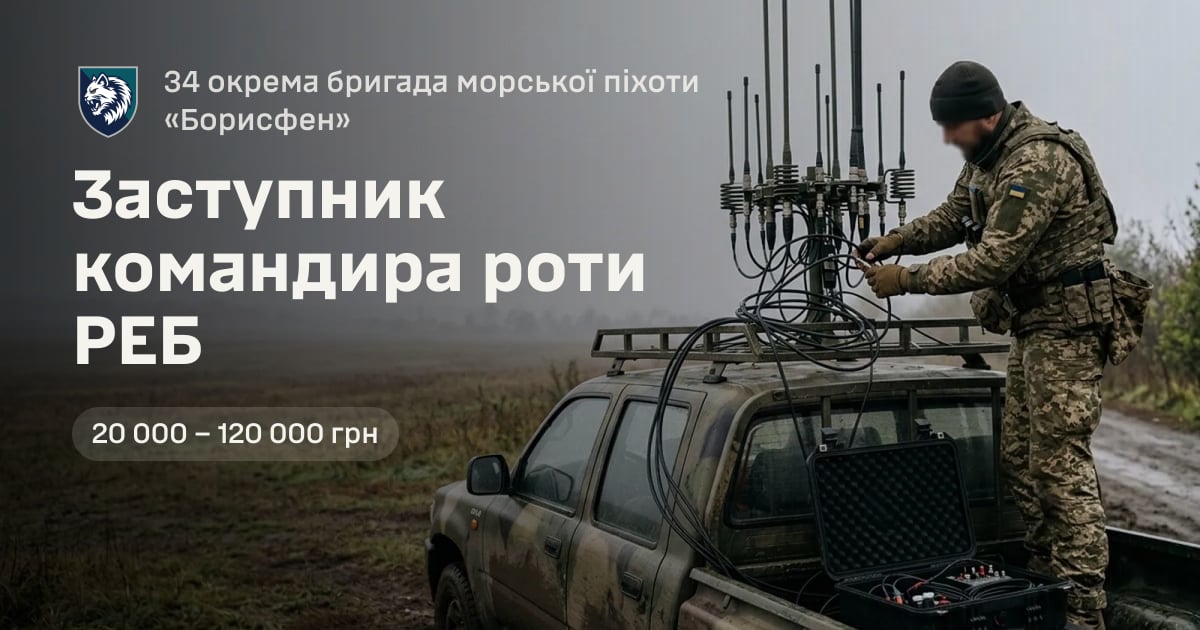 Заступник командира роти РЕБ — 34 окрема бригада морської піхоти «Борисфен»