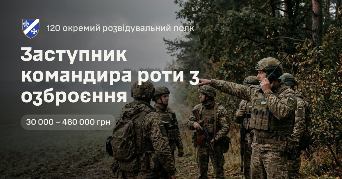 Заступник командира роти з озброєння — 120 окремий розвідувальний полк