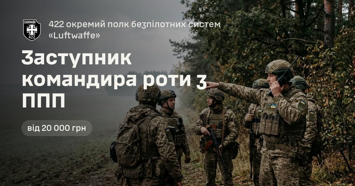 Заступник командира роти з ППП — 422 окремий полк безпілотних систем «Luftwaffe»
