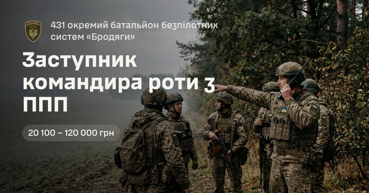 Заступник командира роти з ППП — 431 окремий батальйон безпілотних систем «Бродяги»