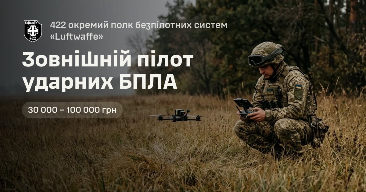 Зовнішній пілот ударних БПЛА — 422 окремий полк безпілотних систем «Luftwaffe»