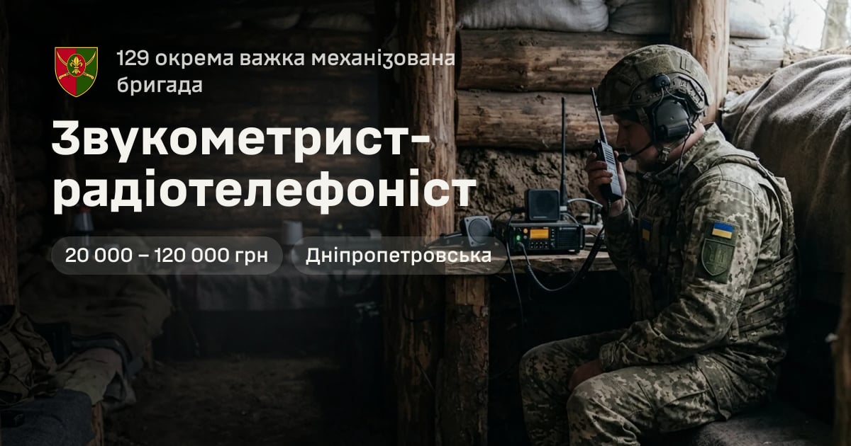 Звукометрист-радіотелефоніст — 129 окрема важка механізована бригада